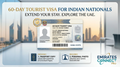 Dubai 60-Day Tourist Visa for Indian Nationals | 2-Month UAE E-Visa Online